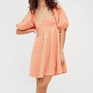 Free People Violet Mini Dress - Grapefruit - XS